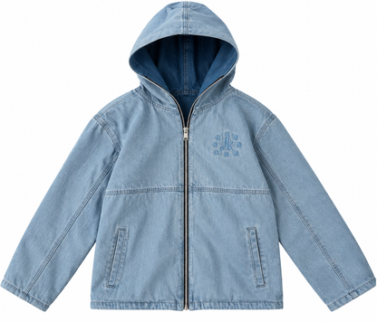 REVERSIBLE BALACLAVA DENIM JACKET