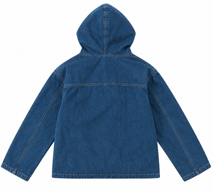 REVERSIBLE BALACLAVA DENIM JACKET