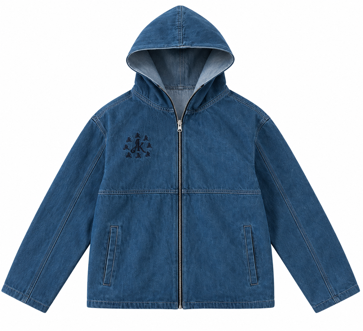 REVERSIBLE BALACLAVA DENIM JACKET