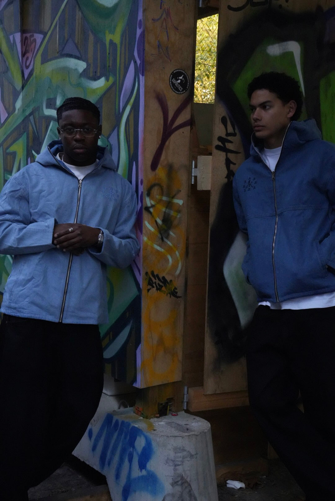 REVERSIBLE BALACLAVA DENIM JACKET