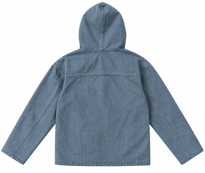 REVERSIBLE BALACLAVA DENIM JACKET